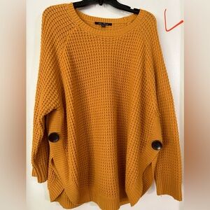 Large Side Button Knit Sweater